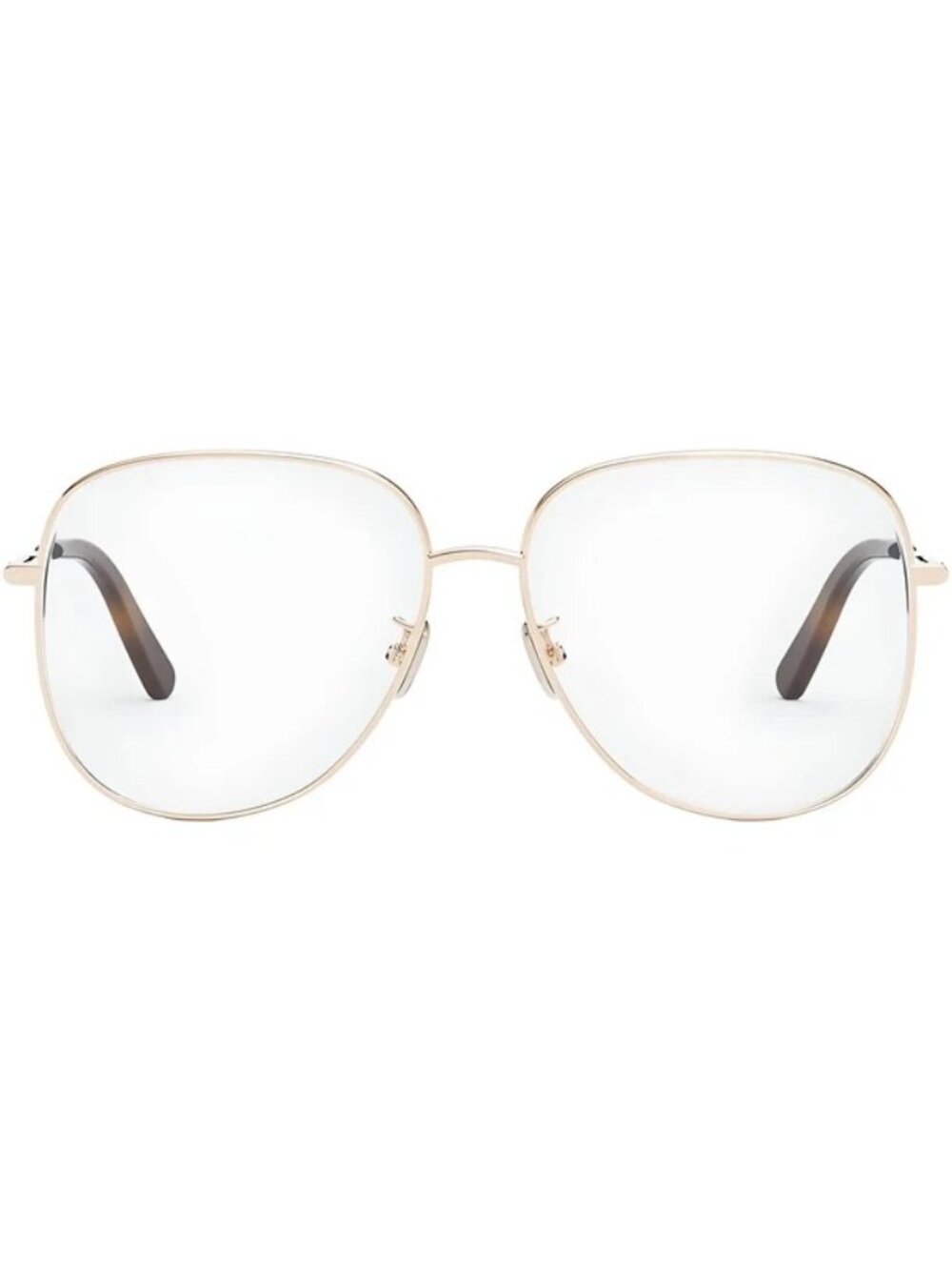 NWT Dior MINI CD O A Eyeglass Gold Metal Womens 55/16/140